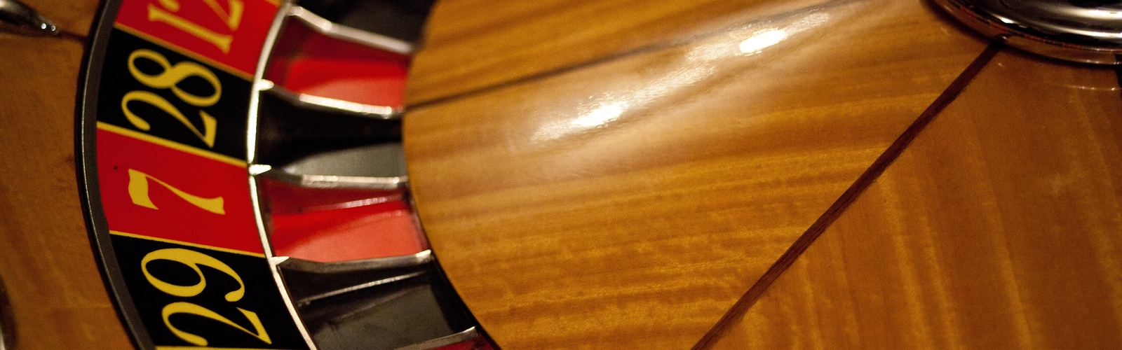 Roulette wheel in a casino