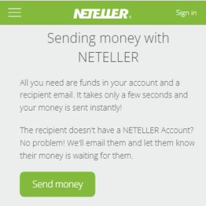 Step 2 - Transfer money to your Neteller account