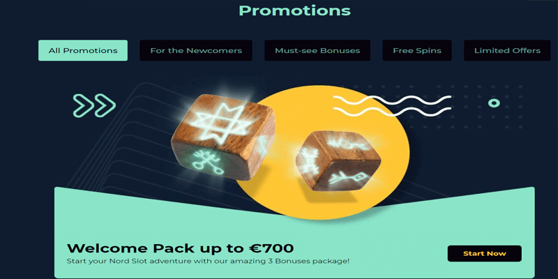 nordslot bonus and promotions page
