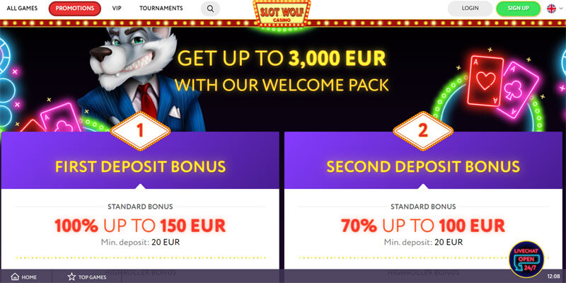 slotwolf bonus