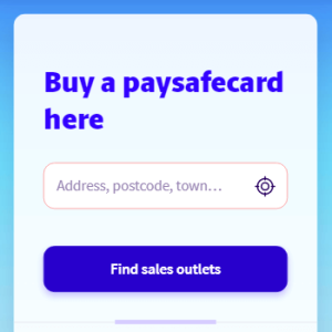 Step 1 - Buy a Paysafecard without registration
